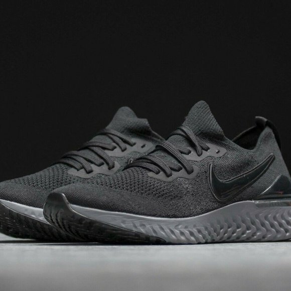 Nike Other - Nike Epic React Flyknit 2 Running Shoes Black / Gunsmoke Grey  BQ8928 001